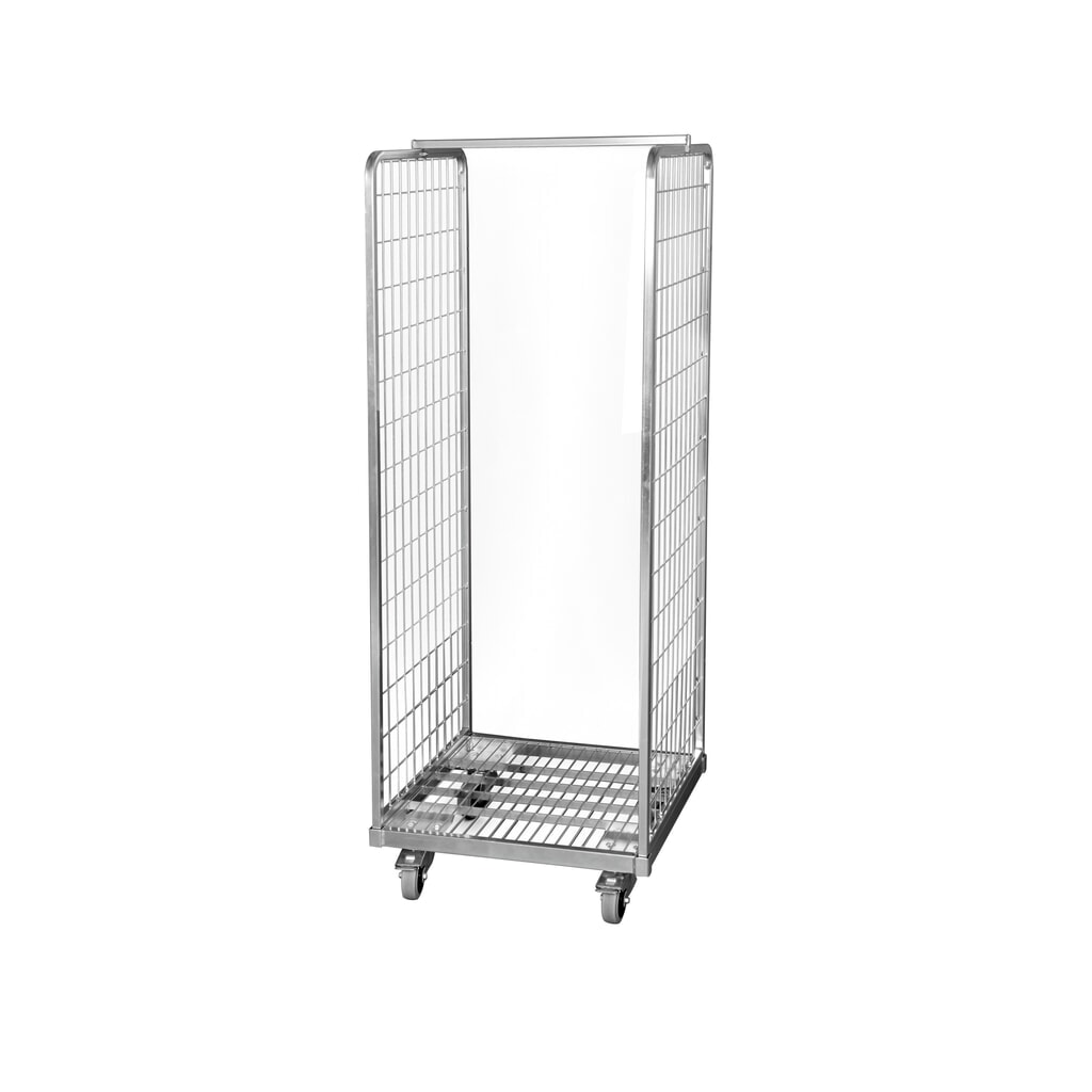 Stalen rolcontainer, met euro-afmetingen en stabiliteitsbuis, laadvlak bxd 600 x 560 mm Product afbeelding: Stalen rolcontainer, met euro-afmetingen en stabiliteitsbuis, laadvlak bxd 600 x 560 mm