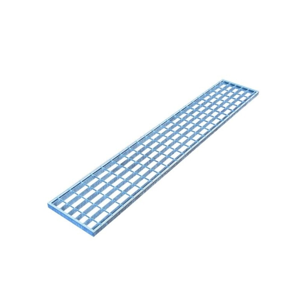 Stalen rooster voor PE-depot voor gevaarlijke stoffen CEMO 220/2, vuloppervlak, hxbxd 30 x 1.500 x 270 mm Product afbeelding: Stalen rooster voor PE-depot voor gevaarlijke stoffen CEMO 220/2, vuloppervlak, hxbxd 30 x 1.500 x 270 mm