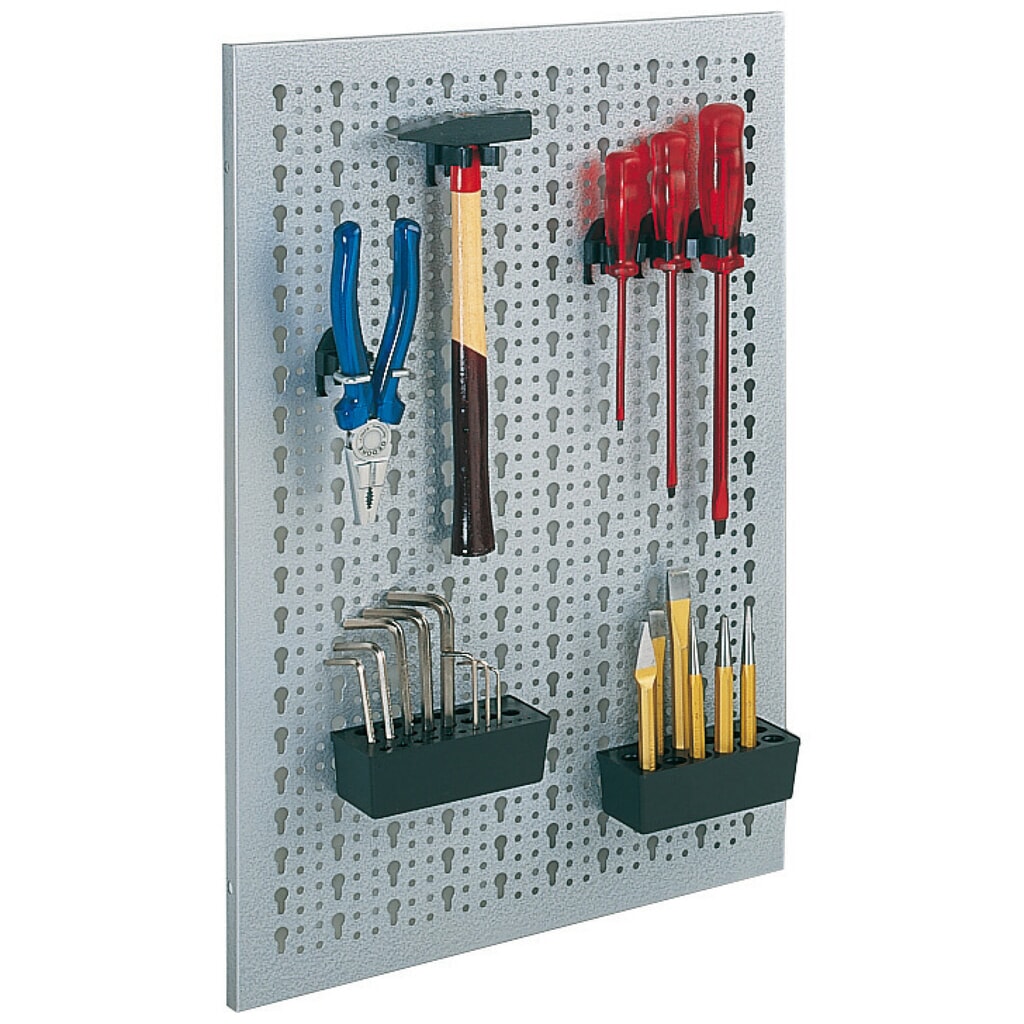 Geperforeerde stalen plaat, hxb 600 x 400 mm Product afbeelding: Geperforeerde stalen plaat, hxb 600 x 400 mm
