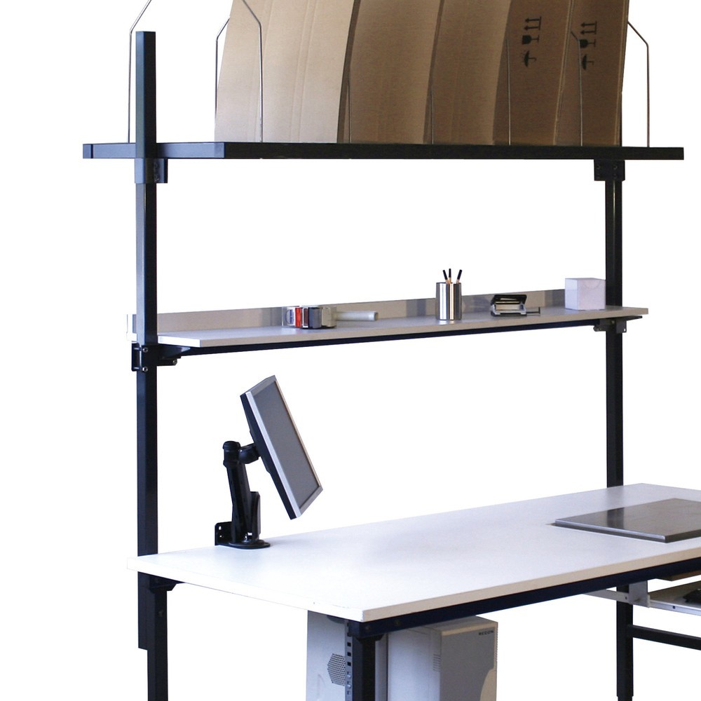 Product afbeelding: 2 stijlen, hxbxd 1.500 x 40 x 40 mm, 1.240 mm boven het tafelblad