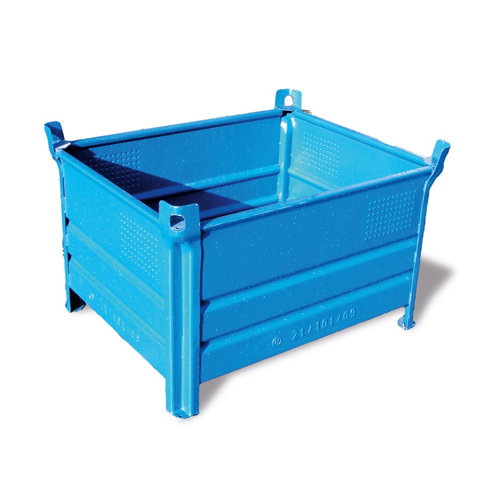 Productafbeelding nr. 1: Stapelbak HESON®, met volledige wand, capaciteit 1000 kg, bxd 800 x 500 mm, blauw