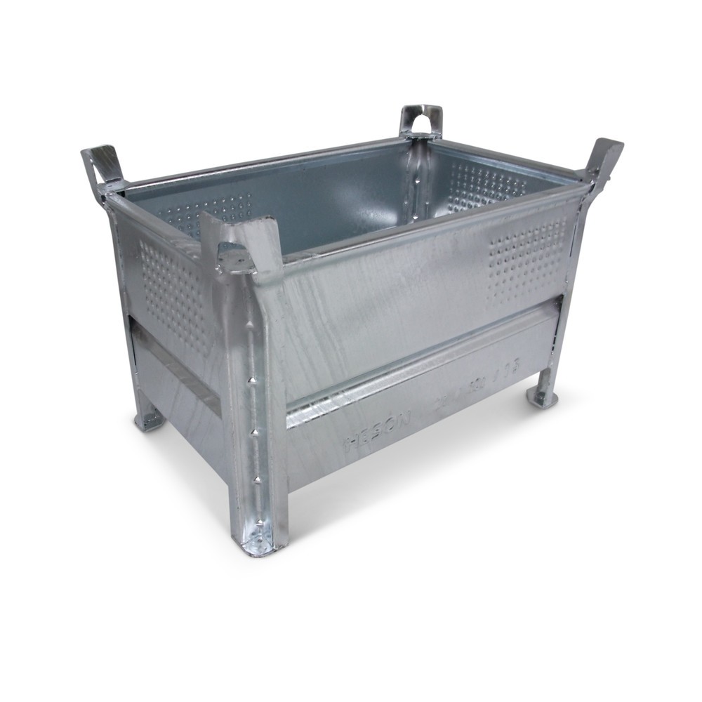 Product afbeelding: Stapelbak HESON®, met volledige wand, capaciteit 2.000 kg, bxd 800 x 500 mm