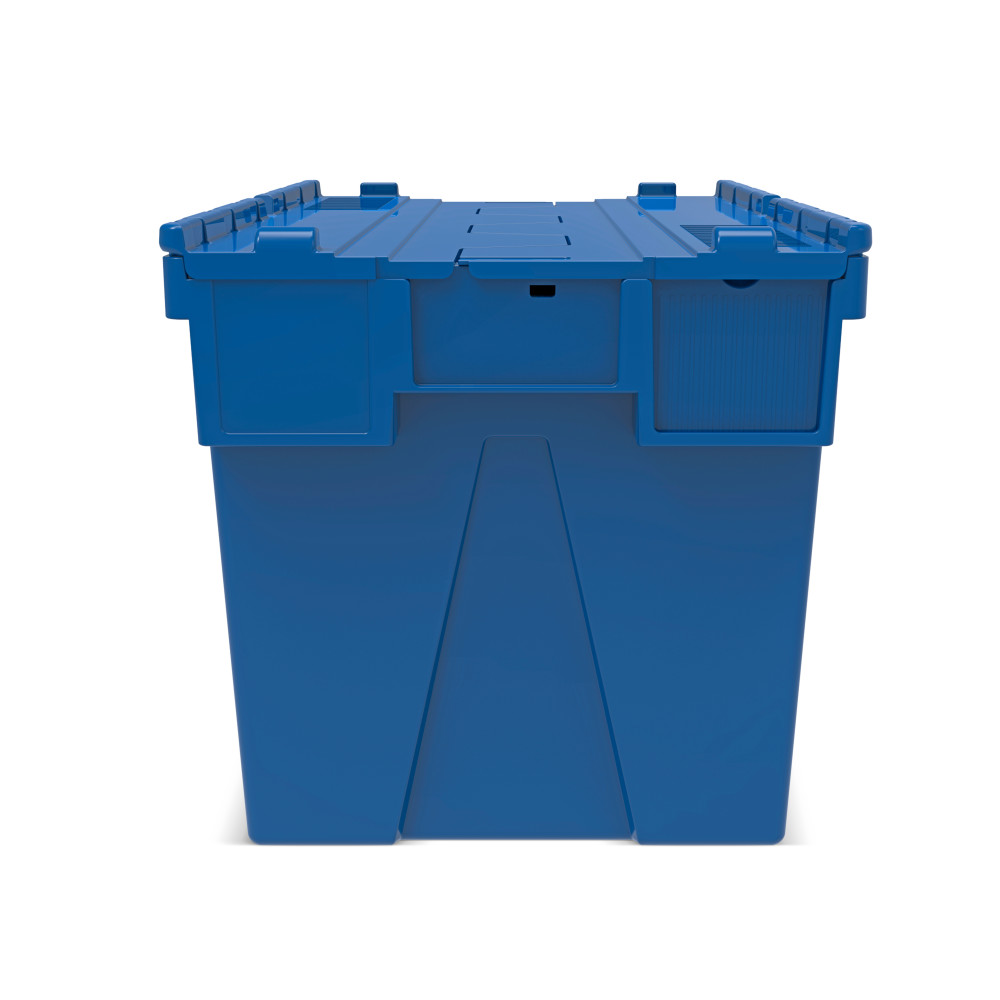 Productafbeelding nr. 4: Herbruikbare stapelbak van PP met klapdeksel, blauw, 77 liter, 1 stuks/VE