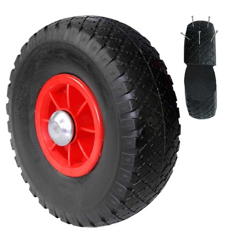 Productafbeelding nr. 2: Steekwagen BASIC, inklapbaar, pechbestendige banden, draagvermogen 150&nbsp;kg, schep bxd 270 x 200&nbsp;mm