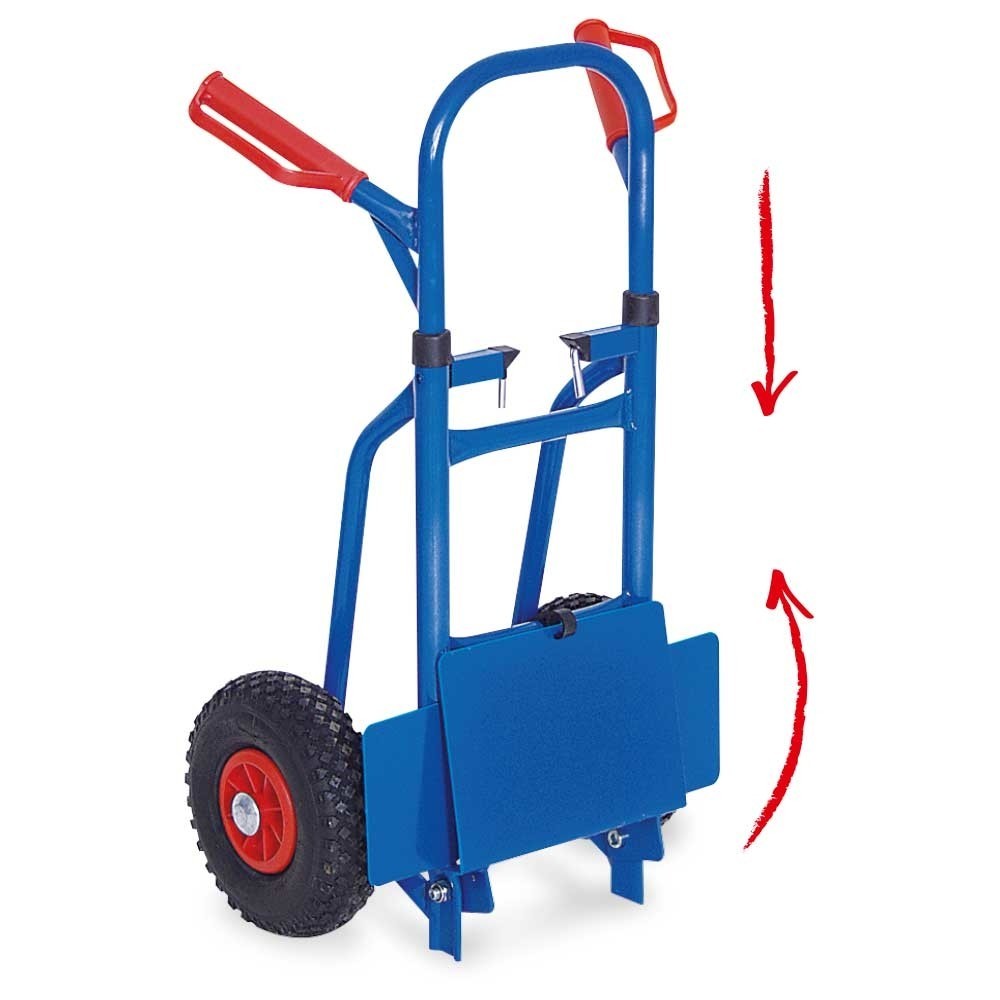 Productafbeelding nr. 3: Steekwagen BASIC, inklapbaar, pechbestendige banden, draagvermogen 150 kg, schep bxd 270 x 200 mm
