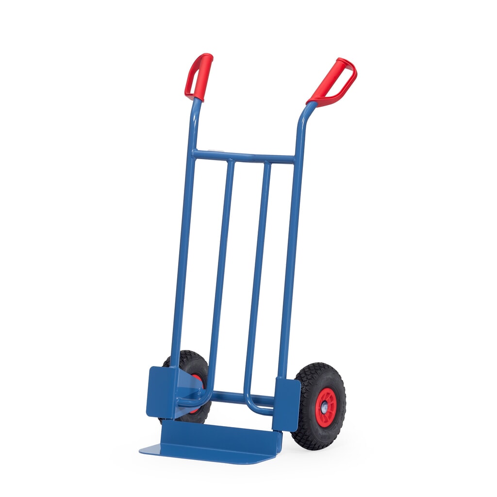 Product afbeelding: fetra® stapelkar, hoogte 1.150 mm, draagvermogen 250 kg, schep BxD 400 x 150 mm, enkel, PU-banden