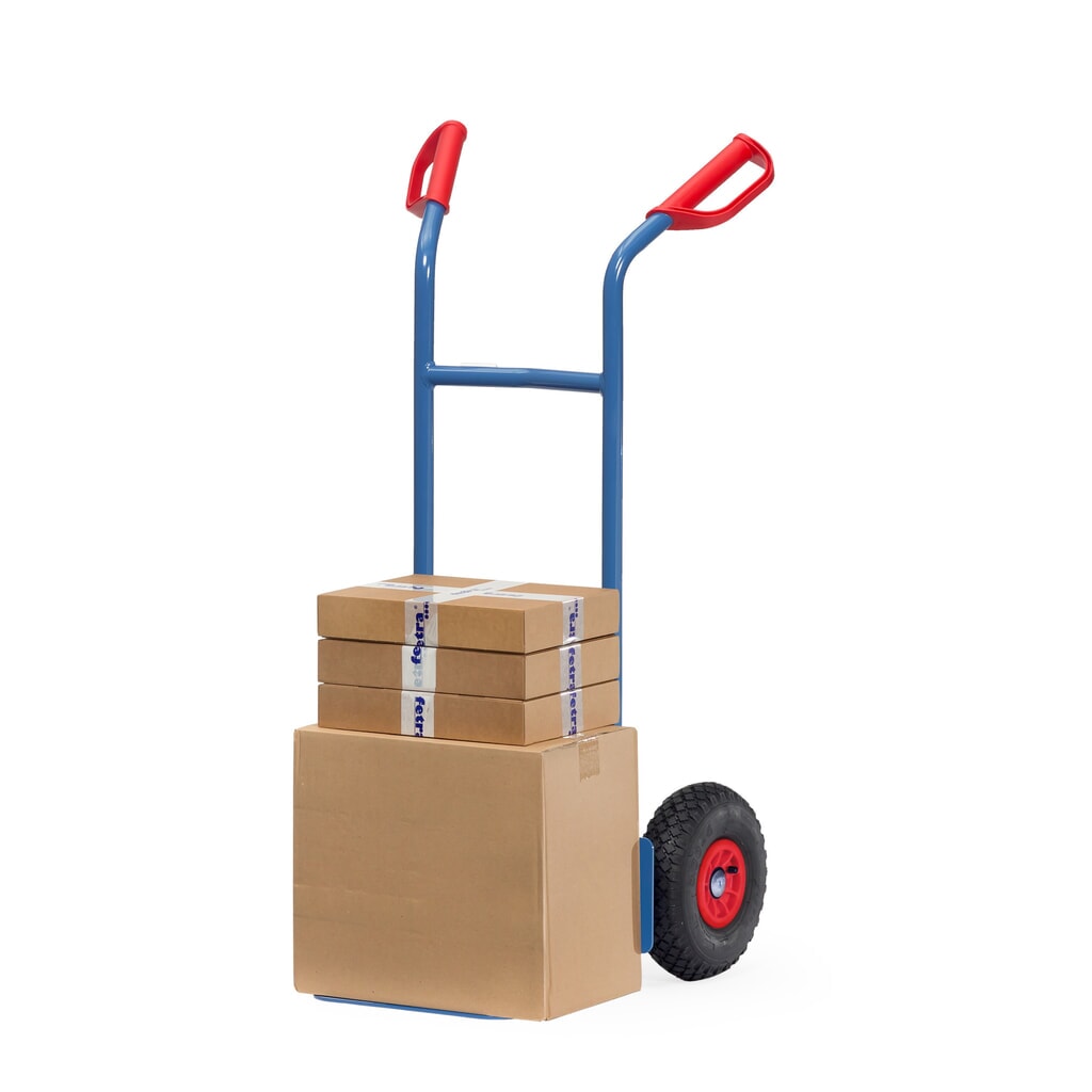 fetra® stapelkar, hoogte 1.150 mm, draagvermogen 200 kg, schep BxD 320 x 250 mm, eenvoudig, luchtbanden Productafbeelding nr. 3: fetra® stapelkar, hoogte 1.150 mm, draagvermogen 200 kg, schep BxD 320 x 250 mm, eenvoudig, luchtbanden