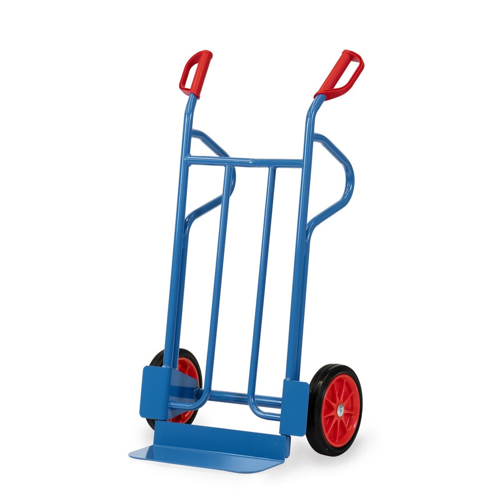 Product afbeelding: Steekwagen fetra®, draagvermogen 350 kg, steekplaat bxd 450 x 150 mm, met opbergbeugels, volrubber banden