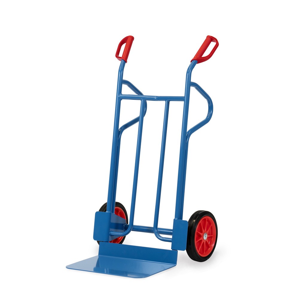 Product afbeelding: Steekwagen fetra®, draagvermogen 350 kg, steekplaat bxd 480 x 300 mm, met opbergbeugels, volrubber banden