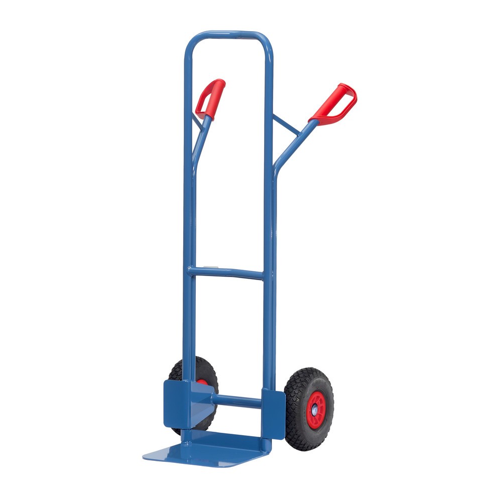 Product afbeelding: Steekwagen fetra®, draagvermogen 300 kg, steekplaat bxd 320 x 250 mm, met dwarsbeugel boven, PU-banden