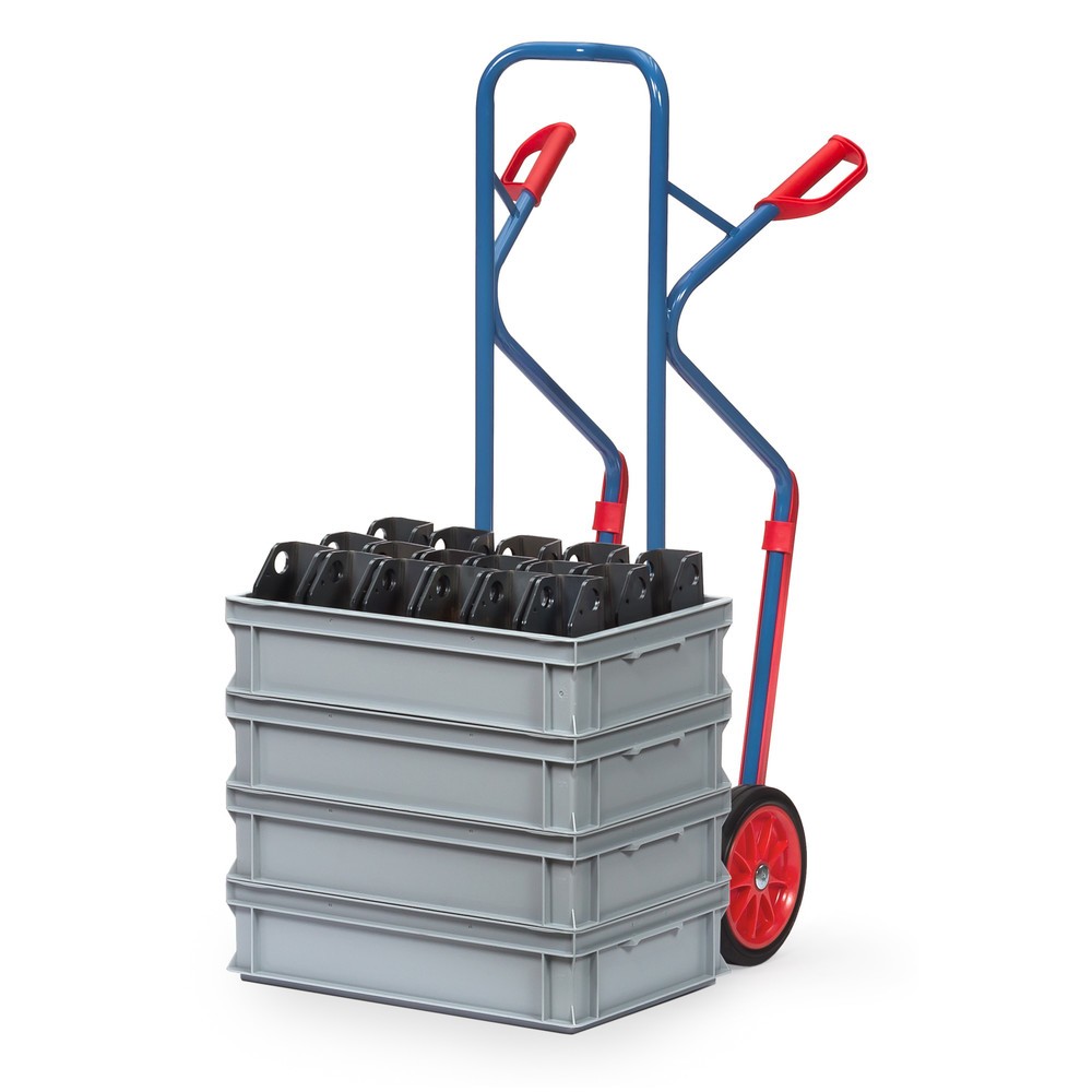 Productafbeelding nr. 4: Steekwagen fetra®, draagvermogen 300 kg, steekplaat bxd 320 x 250 mm, met glijvlakken, volrubber banden