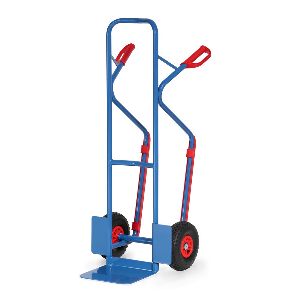 Product afbeelding: Steekwagen fetra®, draagvermogen 300 kg, steekplaat bxd 320 x 250 mm, met glijvlakken, luchtbanden