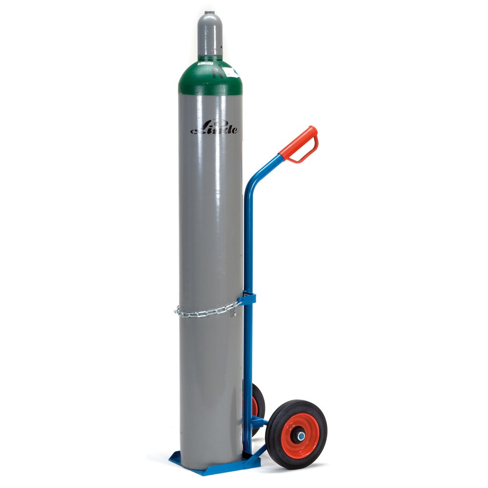Productafbeelding nr. 2: Steekwagen fetra® voor stalen flessen, voor 1 stalen fles van 20-50 liter, volrubber banden