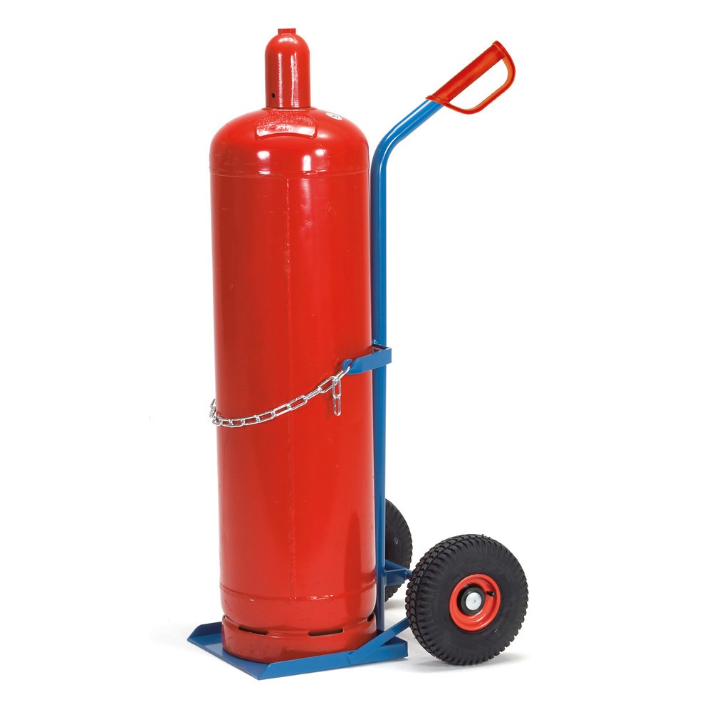 Productafbeelding nr. 2: Steekwagen fetra® voor stalen flessen, voor 1 stalen fles van 33 liter, luchtbanden