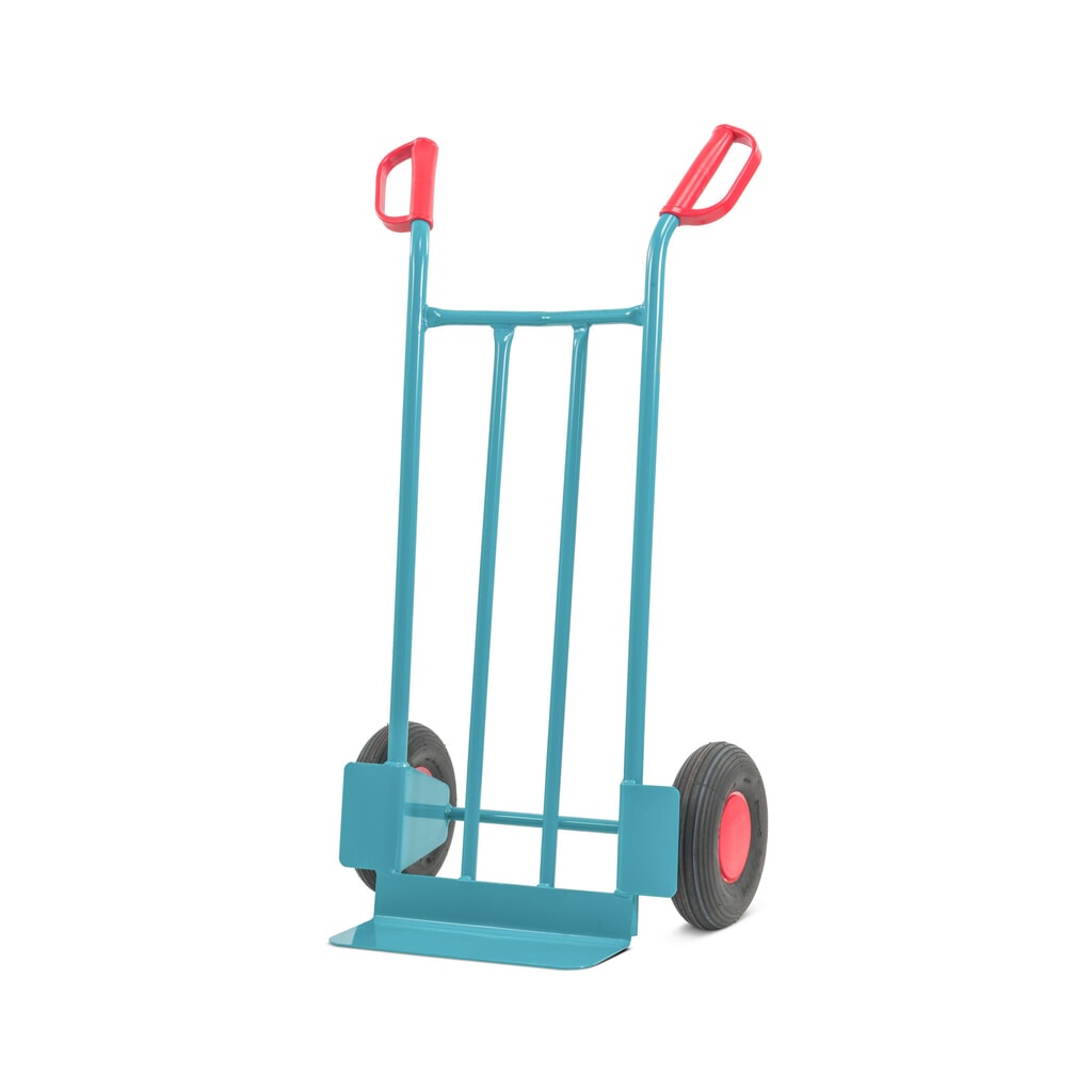 Steekwagen van stalen buis Ameise®, draagvermogen 250 kg, steekplaat b x d 400 x 150 mm, luchtbanden Product afbeelding: Steekwagen van stalen buis Ameise®, draagvermogen 250 kg, steekplaat b x d 400 x 150 mm, luchtbanden