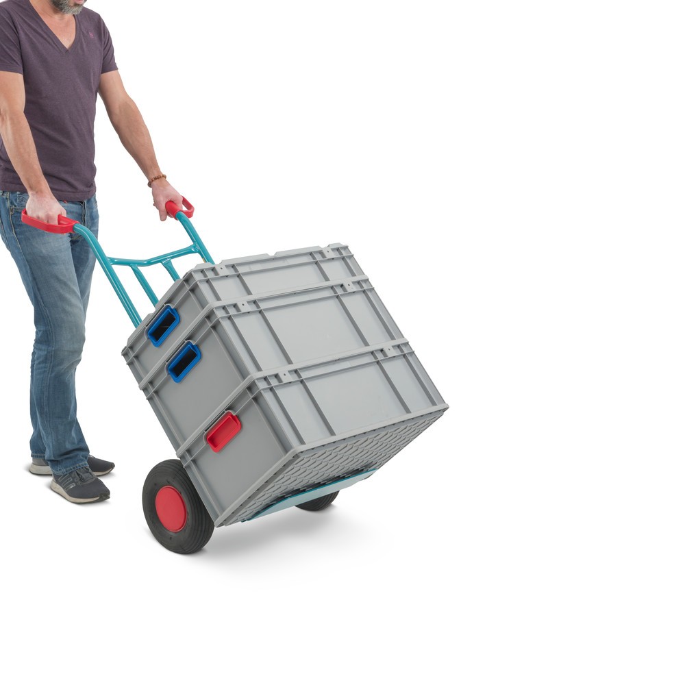 Productafbeelding nr. 7: Steekwagen van stalen buis Ameise®, draagvermogen 250 kg, steekplaat b x d 400 x 150 mm, luchtbanden