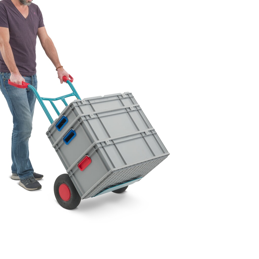 Steekwagen van stalen buis Ameise®, draagvermogen 250 kg, steekplaat b x d 400 x 150 mm, luchtbanden Productafbeelding nr. 7: Steekwagen van stalen buis Ameise®, draagvermogen 250 kg, steekplaat b x d 400 x 150 mm, luchtbanden