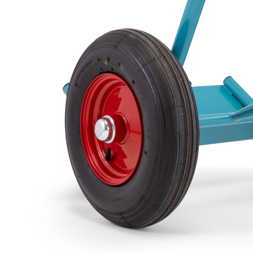 Productafbeelding nr. 7: Steekwagen voor stalen gasflessen Ameise®, voor 2 flessen van 40-50 liter, steunwiel, luchtbanden
