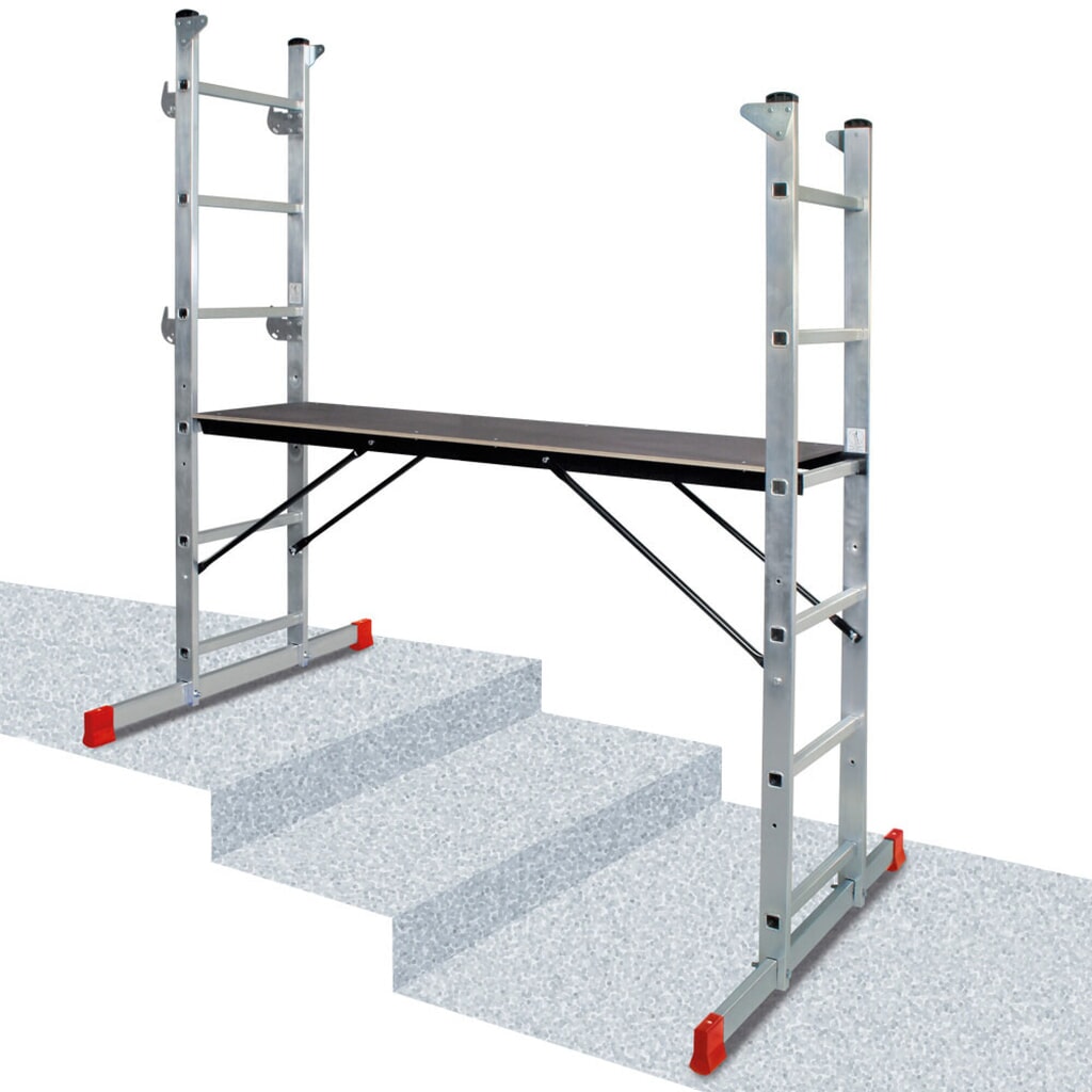 Steiger HEMMDAL van aluminium 3 in 1, draagvermogen 135 kg Productafbeelding nr. 4: Steiger HEMMDAL van aluminium 3 in 1, draagvermogen 135 kg