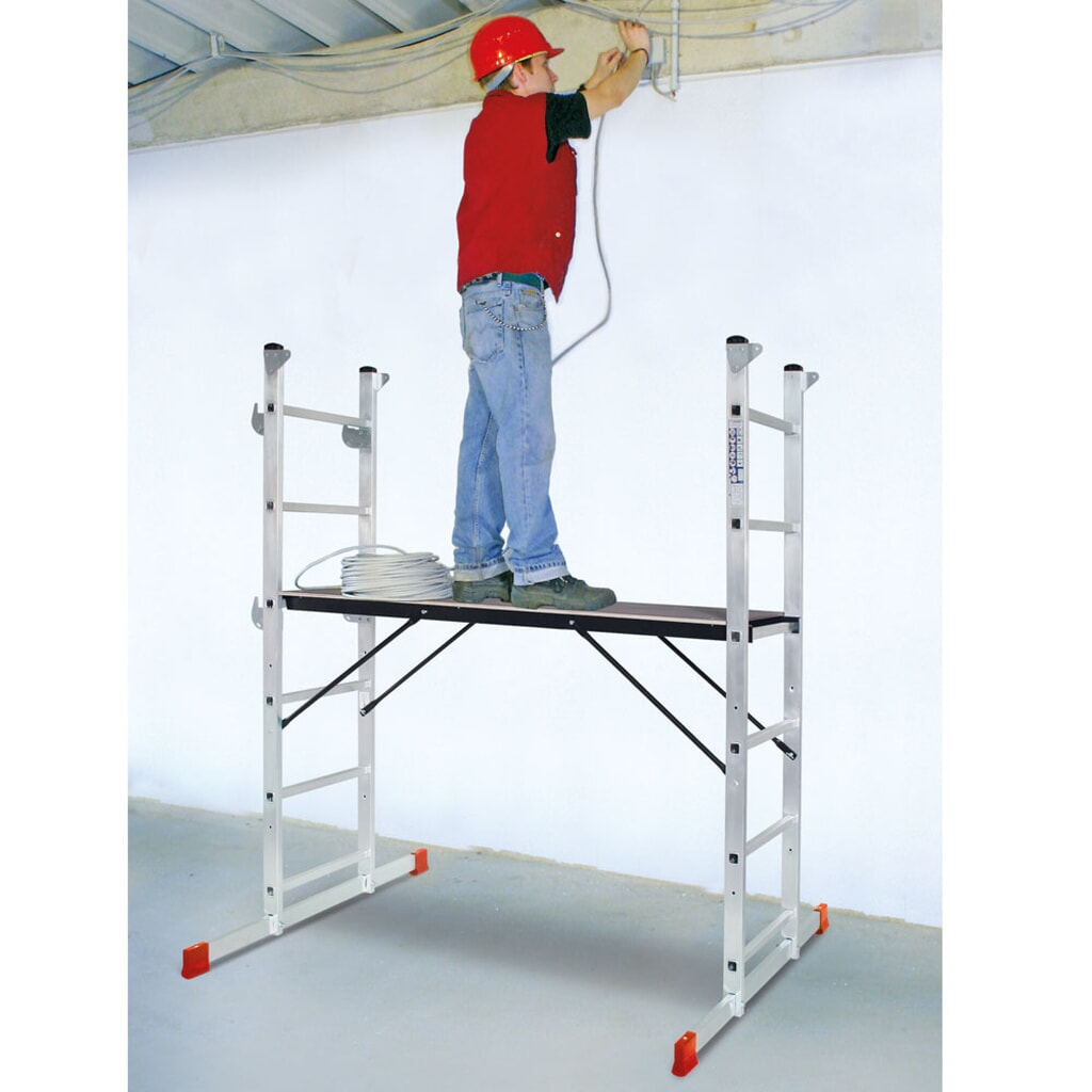 Steiger HEMMDAL van aluminium 3 in 1, draagvermogen 135 kg Productafbeelding nr. 7: Steiger HEMMDAL van aluminium 3 in 1, draagvermogen 135 kg