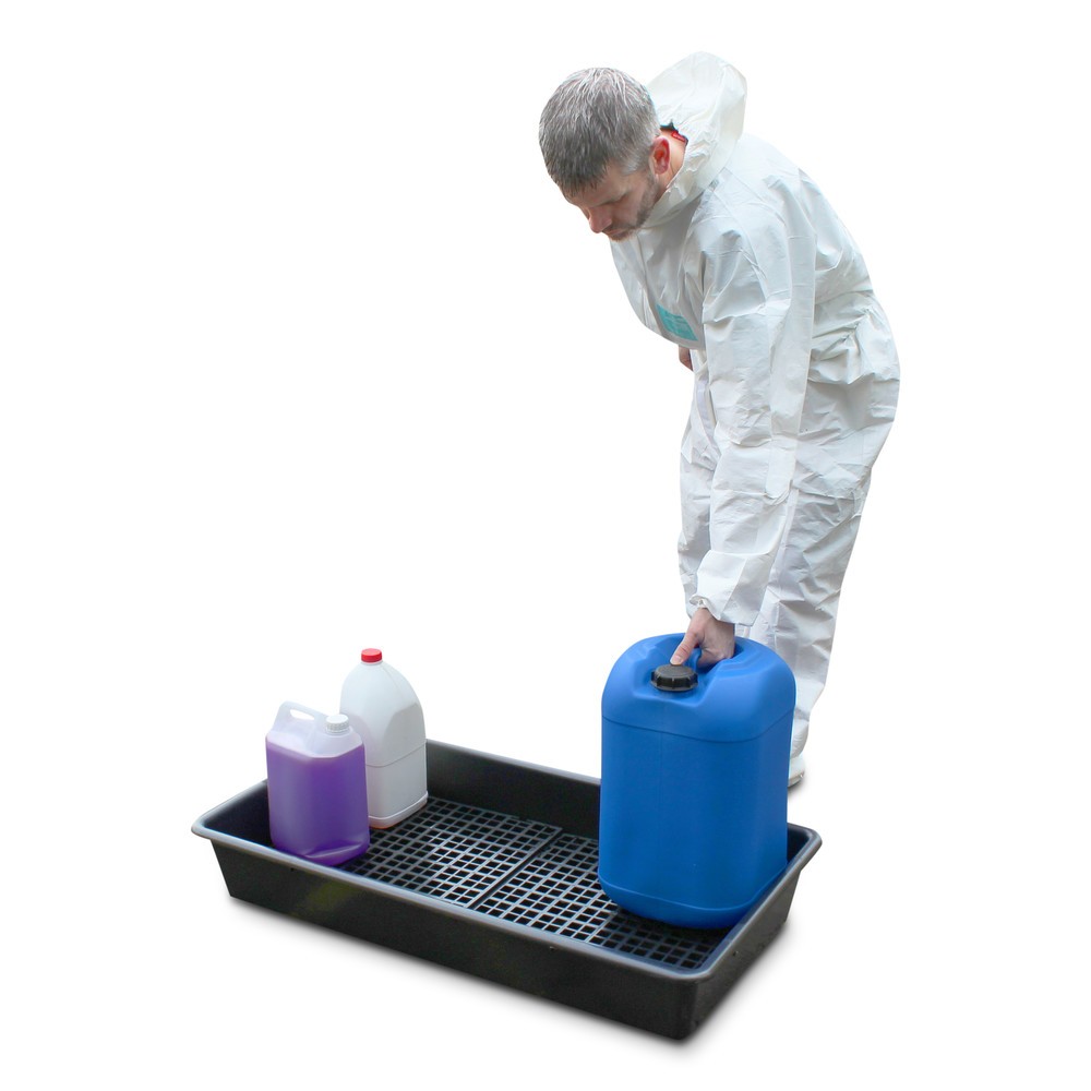 Productafbeelding nr. 4: Steinbock® PE lekbak voor kleine verpakkingen, incl. PE roosterlegbord, inhoud 64,5 l