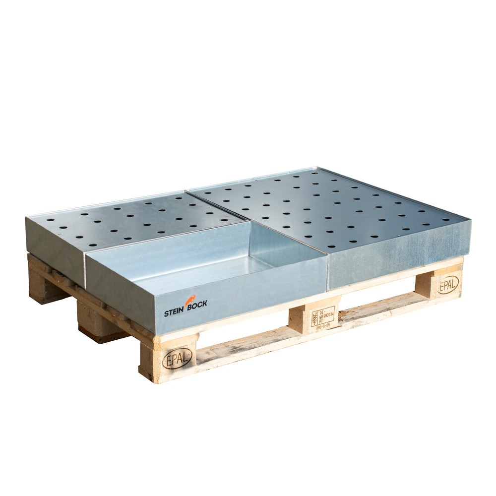 Productafbeelding nr. 3: Steinbock® palet-lekbak, van staal, verzinkt, h x b x d 120 x 400 x 600 mm, inhoud 22 liter