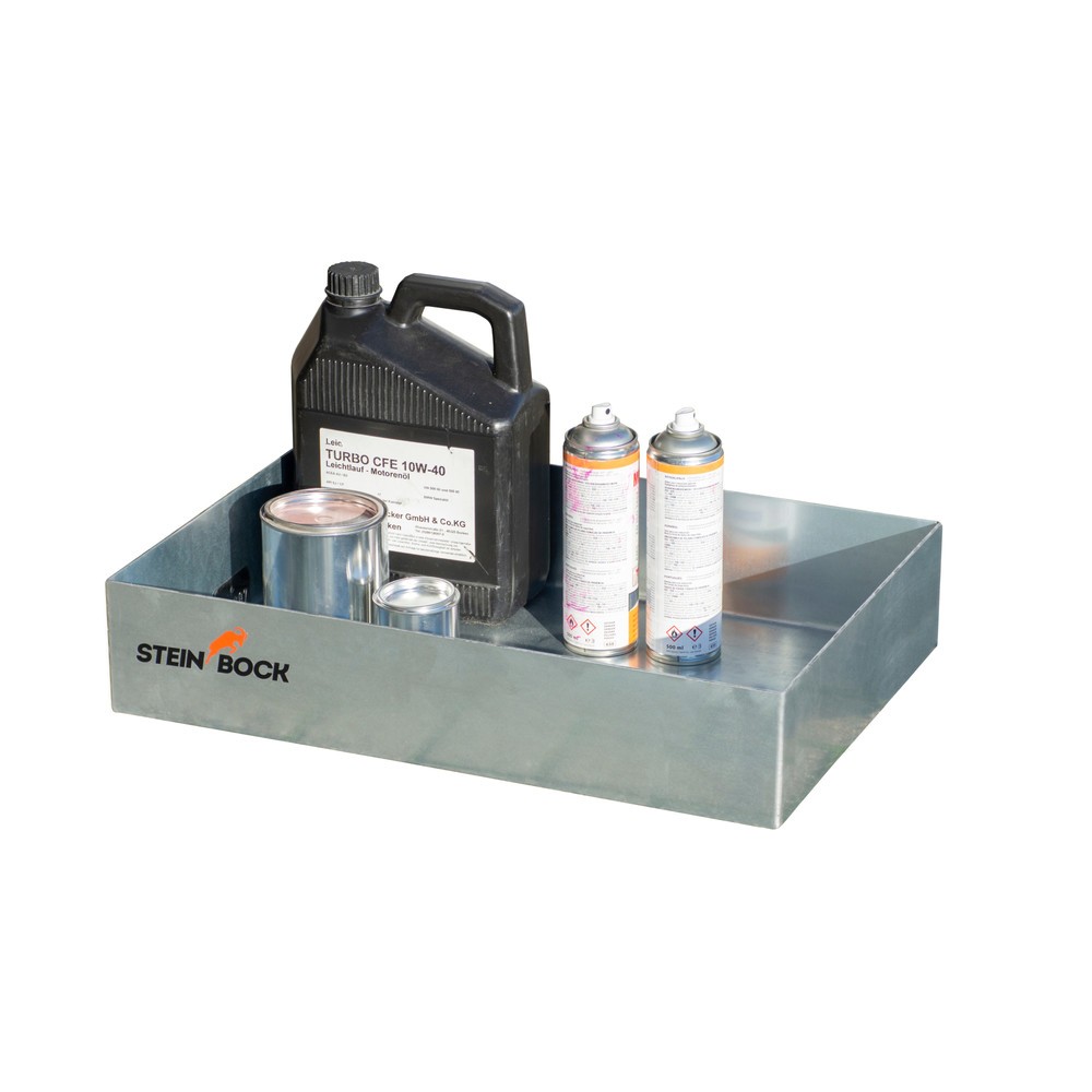 Productafbeelding nr. 4: Steinbock® palet-lekbak, van staal, verzinkt, h x b x d 120 x 400 x 600 mm, inhoud 22 liter