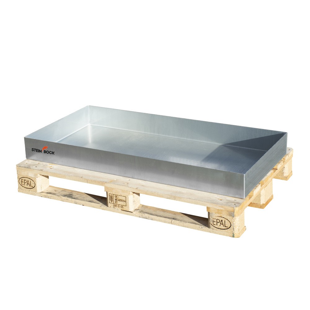 Productafbeelding nr. 3: Steinbock® pallet-lekbak, van staal, verzinkt, h x b x d 100 x 800 x 1.200 mm, inhoud 73 liter