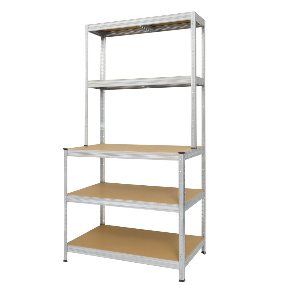 Steinbock® werktafel met opbouw Product afbeelding: Steinbock® werktafel met opbouw