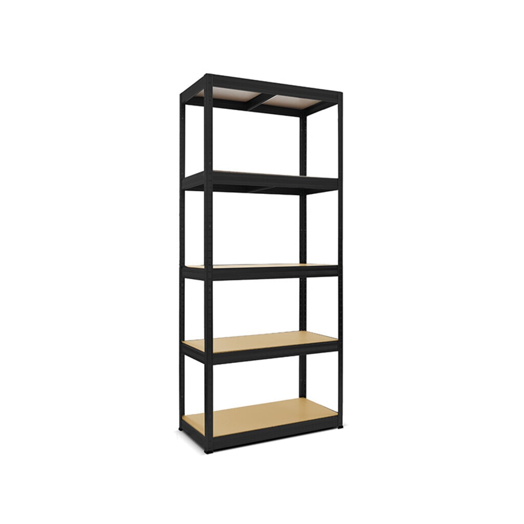 Stelling voor zware lasten HEMMDAL type S, zwart - 180 x 90 x 45 cm - tot 750 kg Productafbeelding nr. 1: Stelling voor zware lasten HEMMDAL type S, zwart - 180 x 90 x 45 cm - tot 750 kg