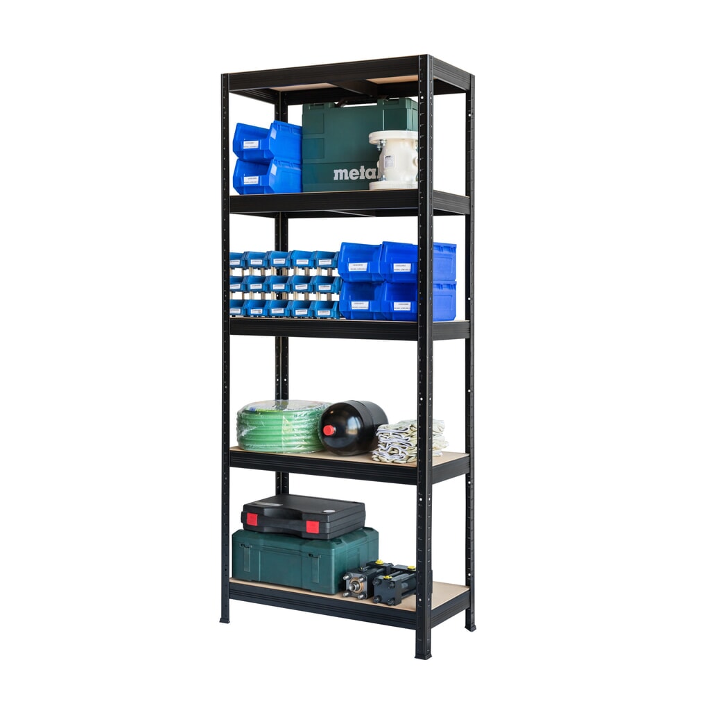 Productafbeelding nr. 5: Stelling voor zware lasten HEMMDAL type XS, zwart - 180 x 75 x 35 cm - tot 750 kg