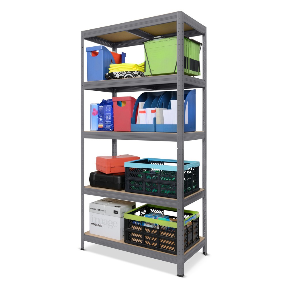 Productafbeelding nr. 6: Stelling voor zware lasten HEMMDAL type S, grafietgrijs - 180 x 90 x 45 cm - tot 750 kg