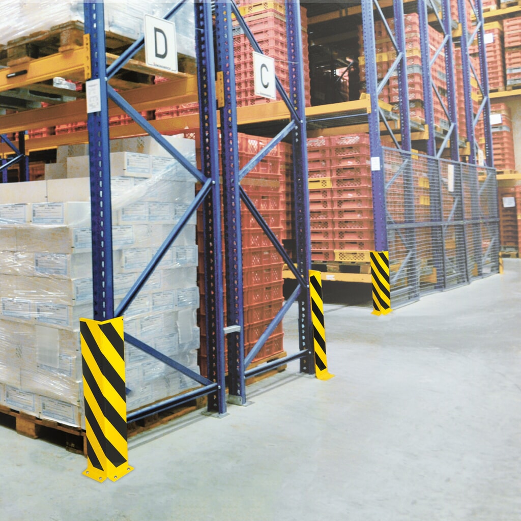 Stellingbeschermer met hoekprofiel, hoogte 800 mm Productafbeelding nr. 2: Stellingbeschermer met hoekprofiel, hoogte 800 mm