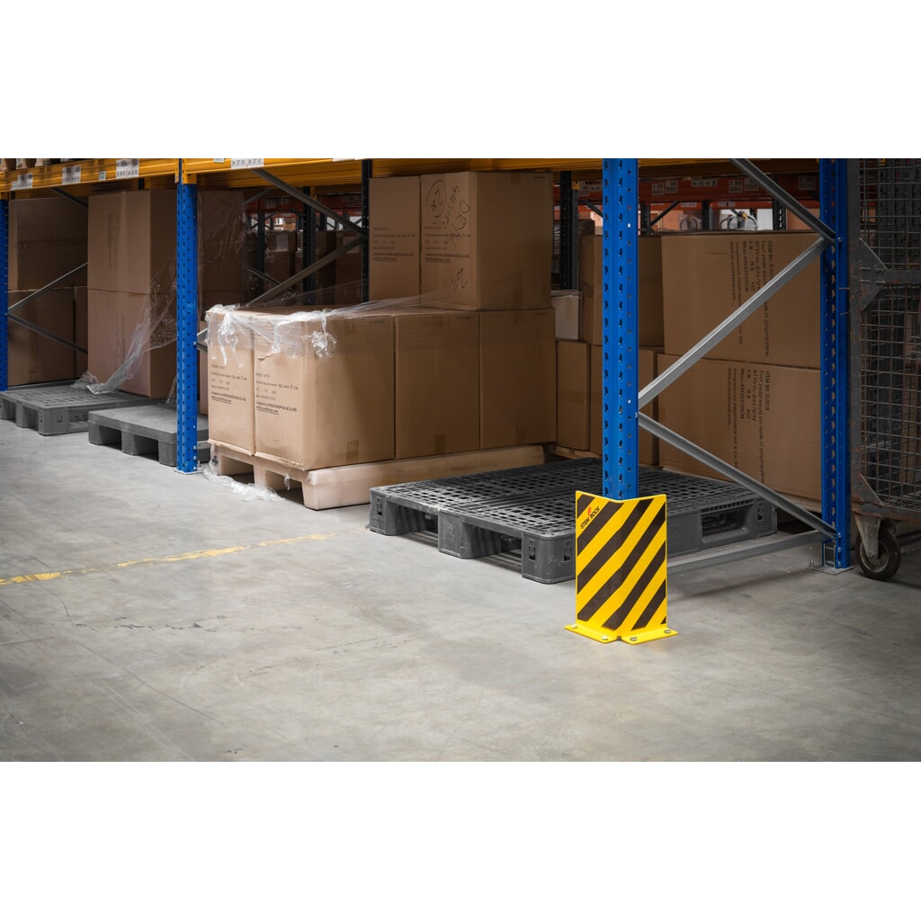 Stellingbeschermer Steinbock®, hoekprofiel, hxbxd 400 x 180 x 180 mm Productafbeelding nr. 3: Stellingbeschermer Steinbock®, hoekprofiel, hxbxd 400 x 180 x 180 mm