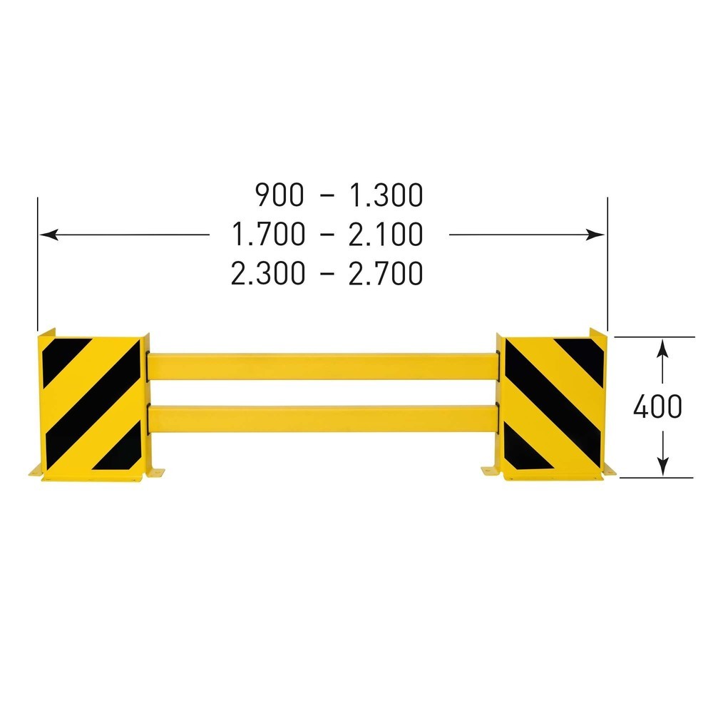 Productafbeelding nr. 3: Aanrijbescherming MORAVIA voor stellingen, plank, breedte 2.300 - 2.700 mm