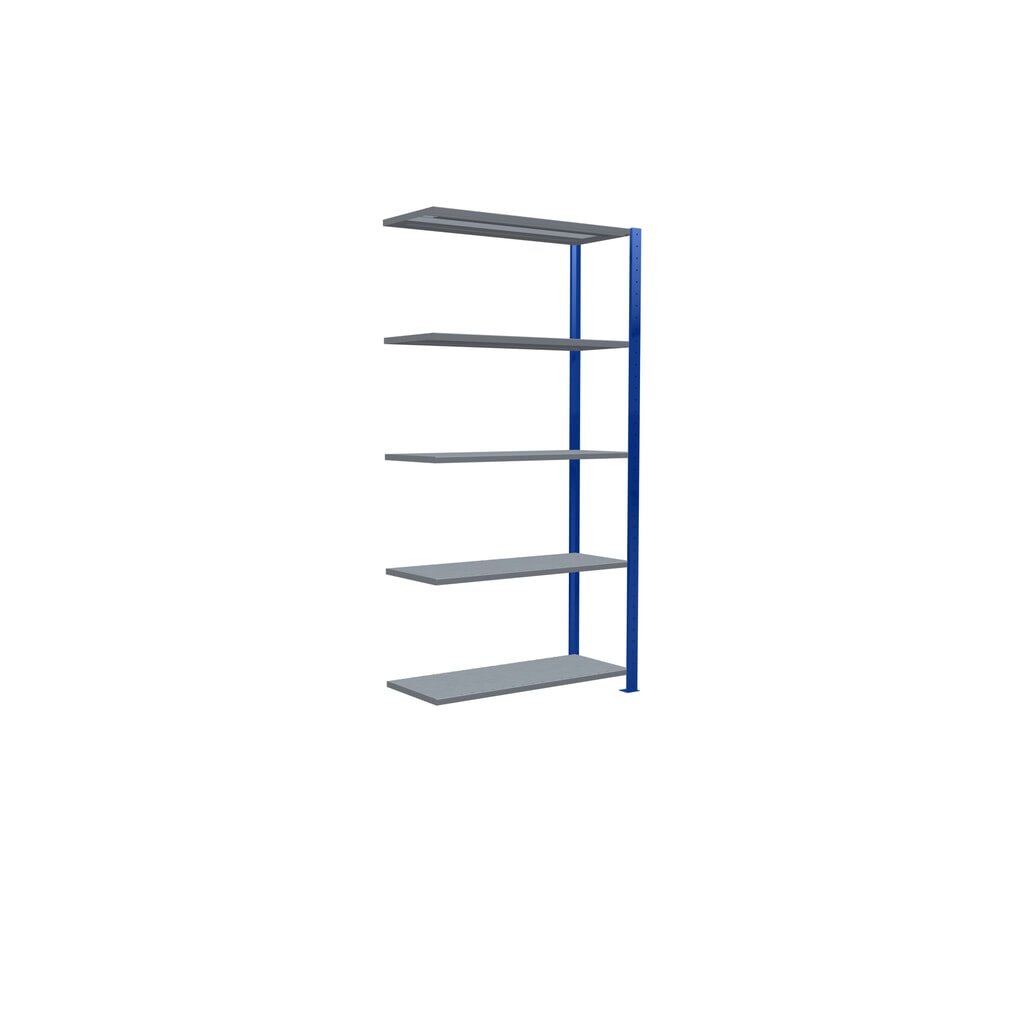 Legbordstelling SCHULTE steekmontage, AE, VL 330 kg, gentiaanblauw / verzinkt, hxbxd 2.000 x 1.000 x 400 mm Productafbeelding nr. 2: Legbordstelling SCHULTE steekmontage, AE, VL 330 kg, gentiaanblauw / verzinkt, hxbxd 2.000 x 1.000 x 400 mm