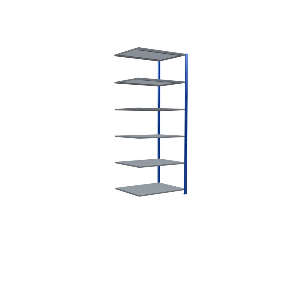 Productafbeelding nr. 2: Legbordstelling SCHULTE inhaakmontage, aanbouwelement, schapbelasting 330 kg, gentiaanblauw/verzinkt, h x b x d 2.500 x 1.000 x 800 mm