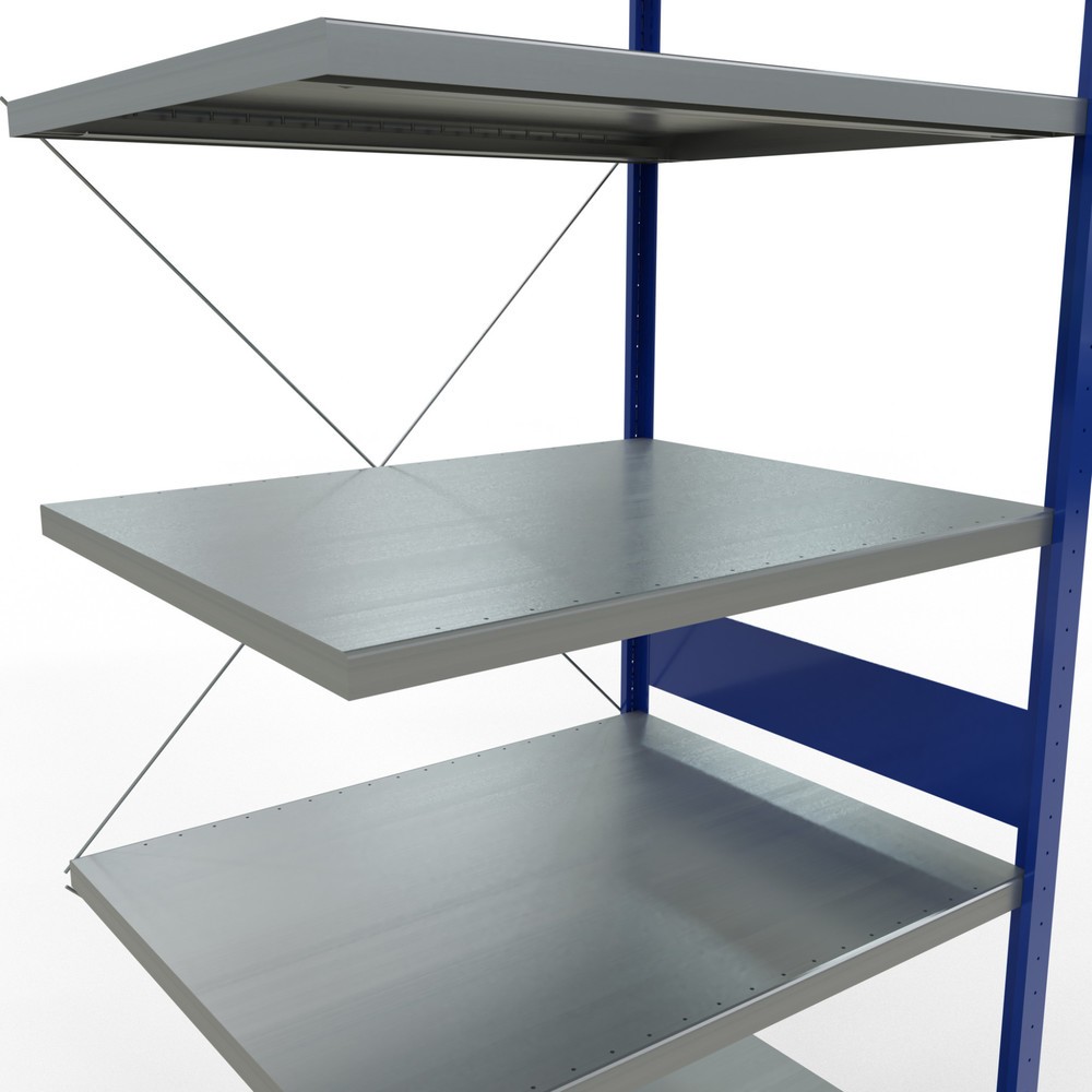 Productafbeelding nr. 5: Legbordstelling SCHULTE steekmontage, AE, VL 330 kg, gentiaanblauw / verzinkt, hxbxd 3.000 x 1.000 x 800 mm