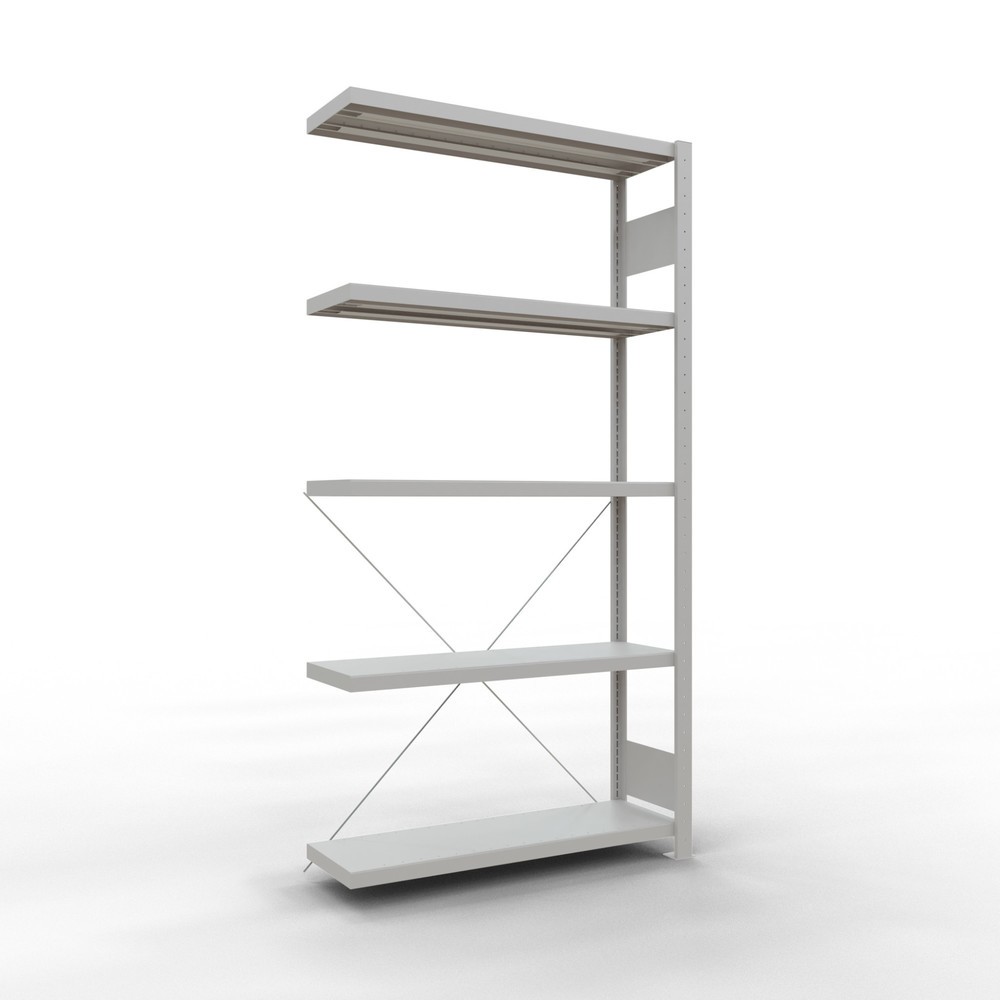 Productafbeelding nr. 1: Legbordstelling SCHULTE steekmontage, AE, VL 330 kg, lichtgrijs, hxbxd 2.000 x 1.000 x 300 mm