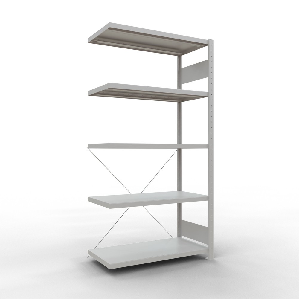 Product afbeelding: Legbordstelling SCHULTE steekmontage, AE, VL 330 kg, lichtgrijs, hxbxd 2.000 x 1.000 x 500 mm
