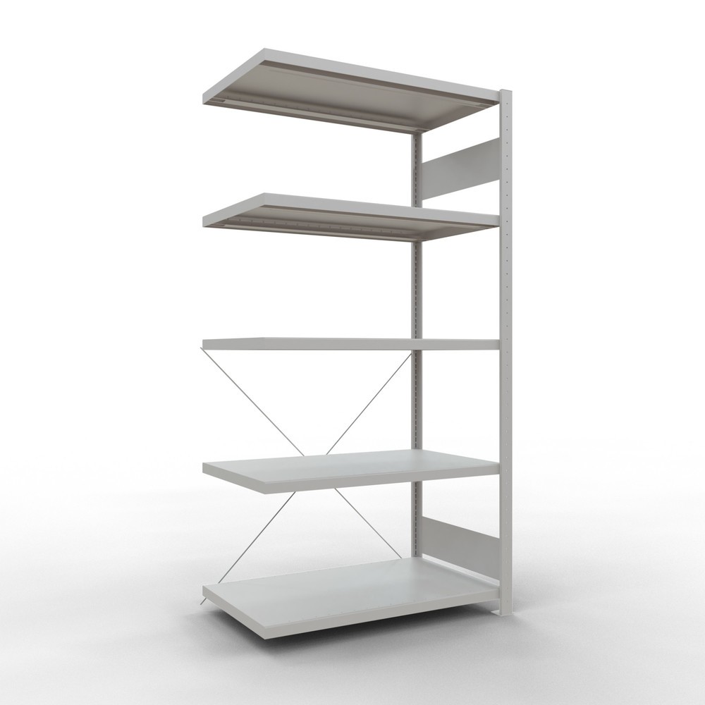 Productafbeelding nr. 1: Legbordstelling SCHULTE steekmontage, AE, VL 330 kg, lichtgrijs, hxbxd 2.000 x 1.000 x 600 mm