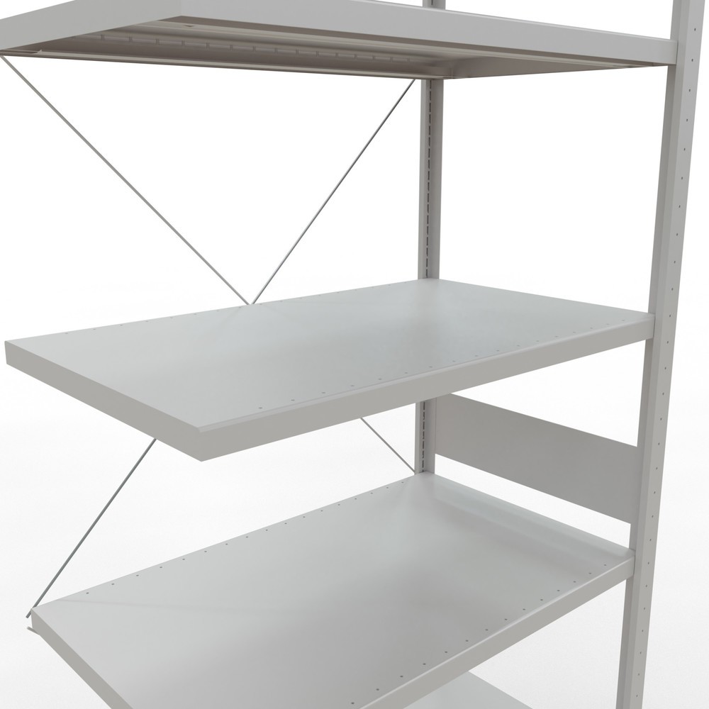 Productafbeelding nr. 5: Legbordstelling SCHULTE steekmontage, AE, VL 330 kg, lichtgrijs, hxbxd 3.000 x 1.000 x 600 mm