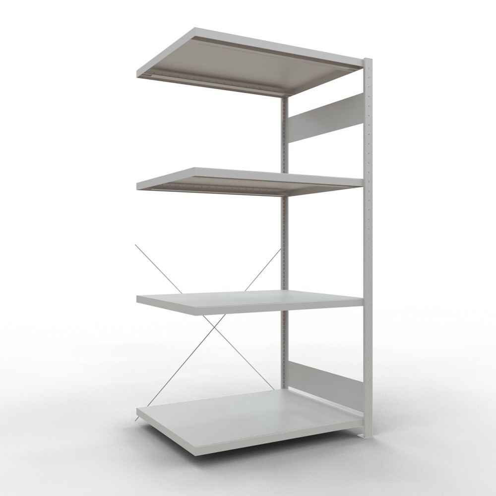 Product afbeelding: Legbordstelling SCHULTE steekmontage, AE, VL 330 kg, lichtgrijs, hxbxd 2.000 x 1.000 x 800 mm