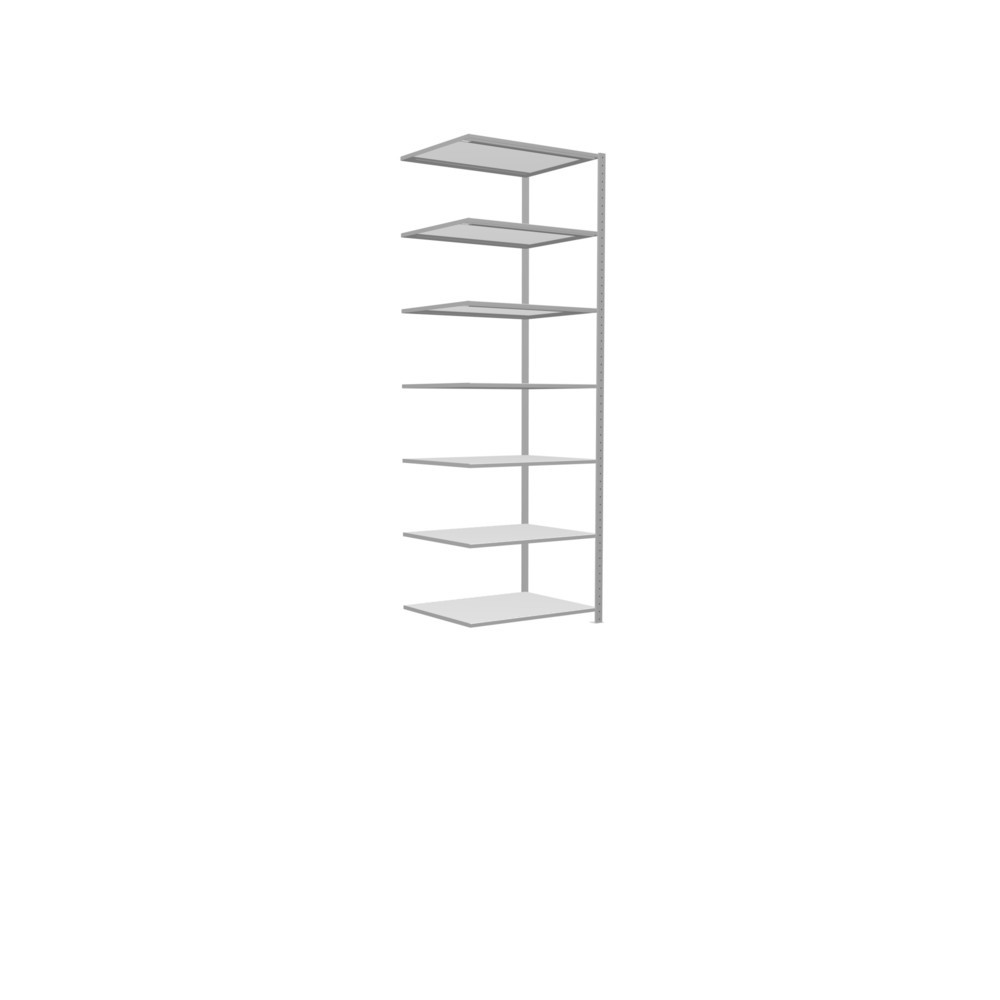 Productafbeelding nr. 2: Legbordstelling SCHULTE inhaakmontage, aanbouwelement, schapbelasting 330 kg, lichtgrijs, h x b x d 3.000 x 1.000 x 800 mm