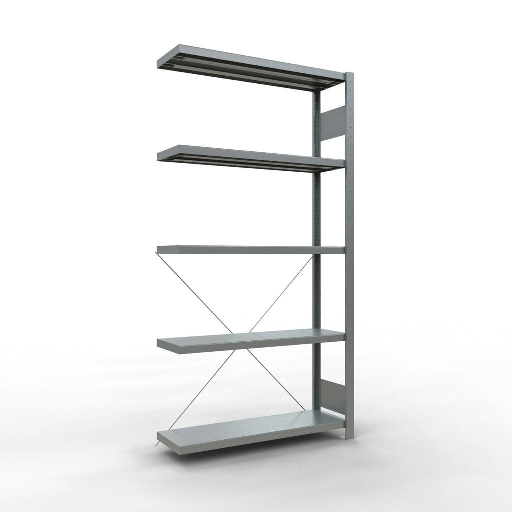 Product afbeelding: Legbordstelling SCHULTE steekmontage, AE, VL 330 kg, verzinkt, hxbxd 2.000 x 1.000 x 300 mm