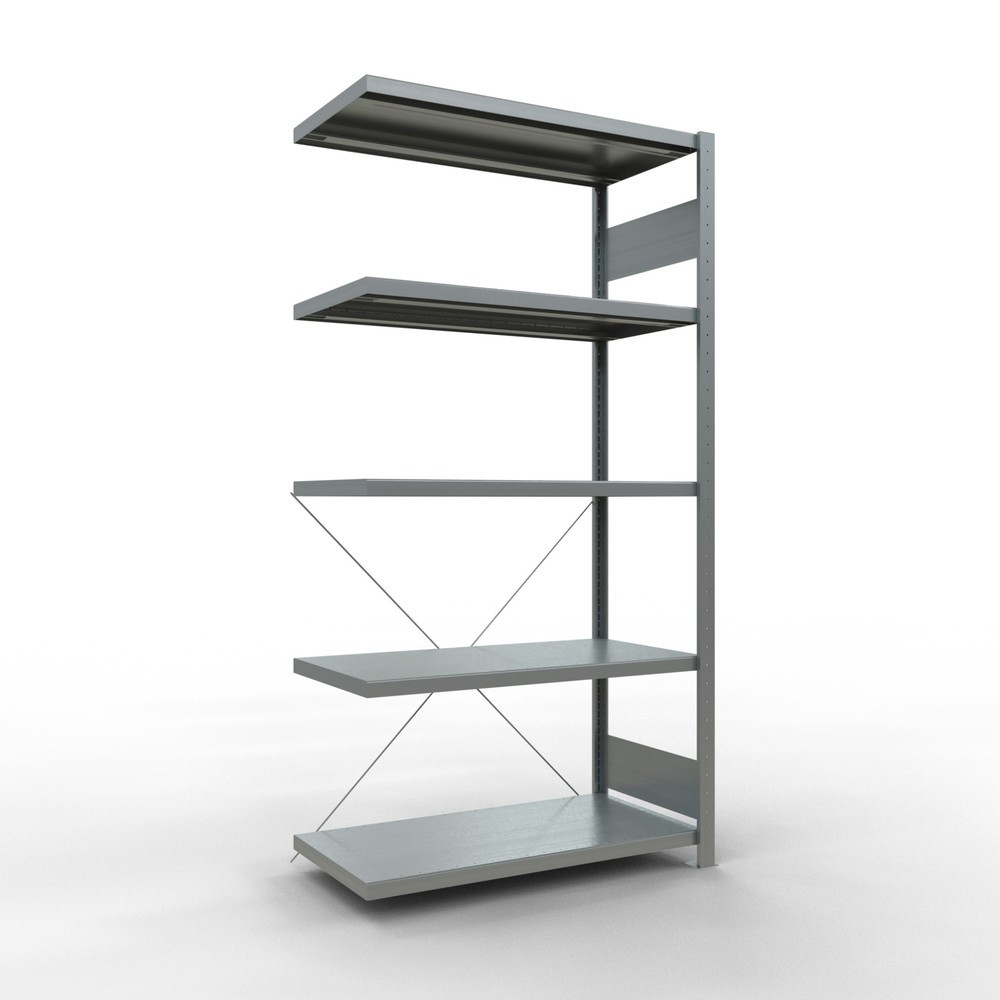 Product afbeelding: Legbordstelling SCHULTE steekmontage, AE, VL 330 kg, verzinkt, hxbxd 2.000 x 1.000 x 500 mm
