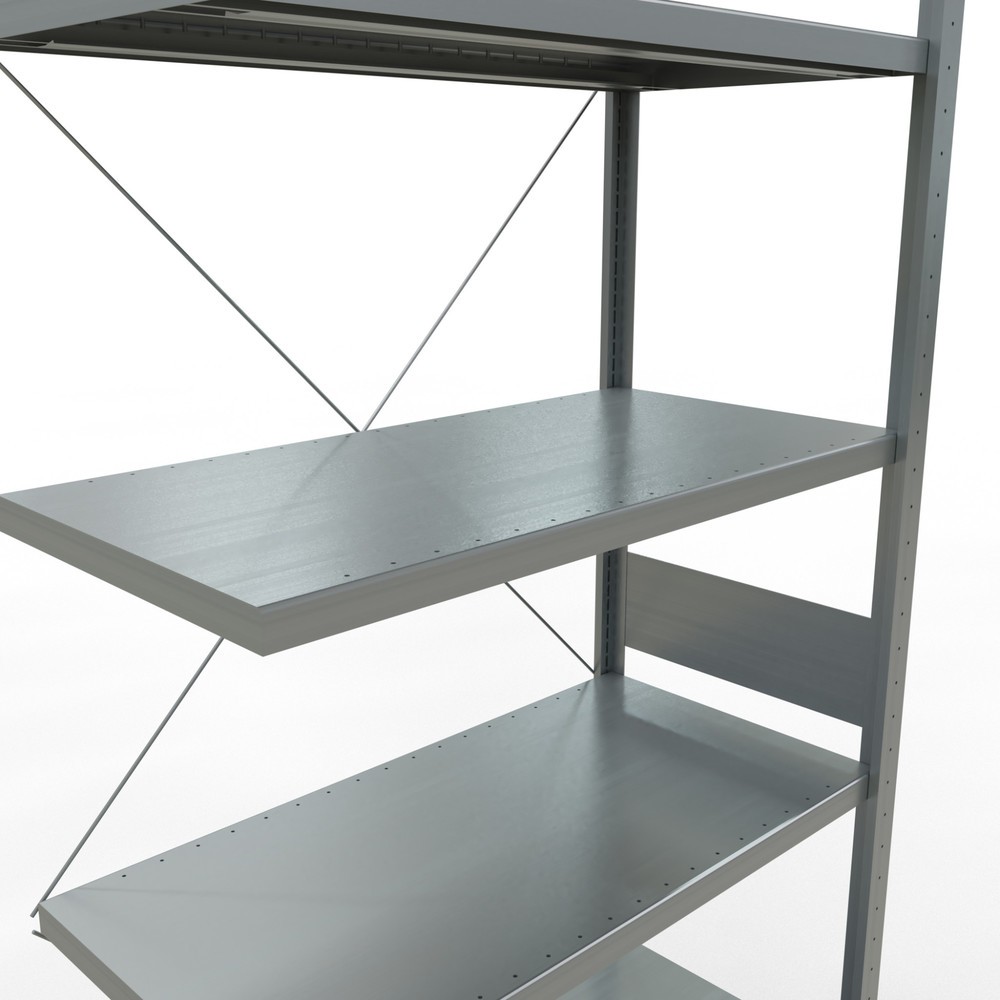 Productafbeelding nr. 5: Legbordstelling SCHULTE inhaakmontage, aanbouwelement, schapbelasting 330 kg, verzinkt, h x b x d 3.000 x 1.000 x 500 mm