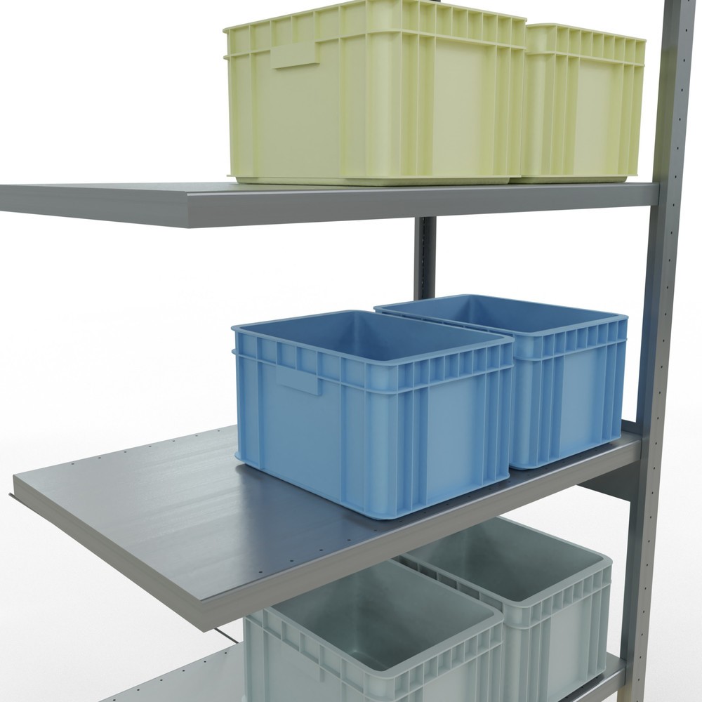 Productafbeelding nr. 4: Legbordstelling SCHULTE inhaakmontage, aanbouwelement, schapbelasting 330 kg, verzinkt, h x b x d 2.500 x 1.000 x 600 mm