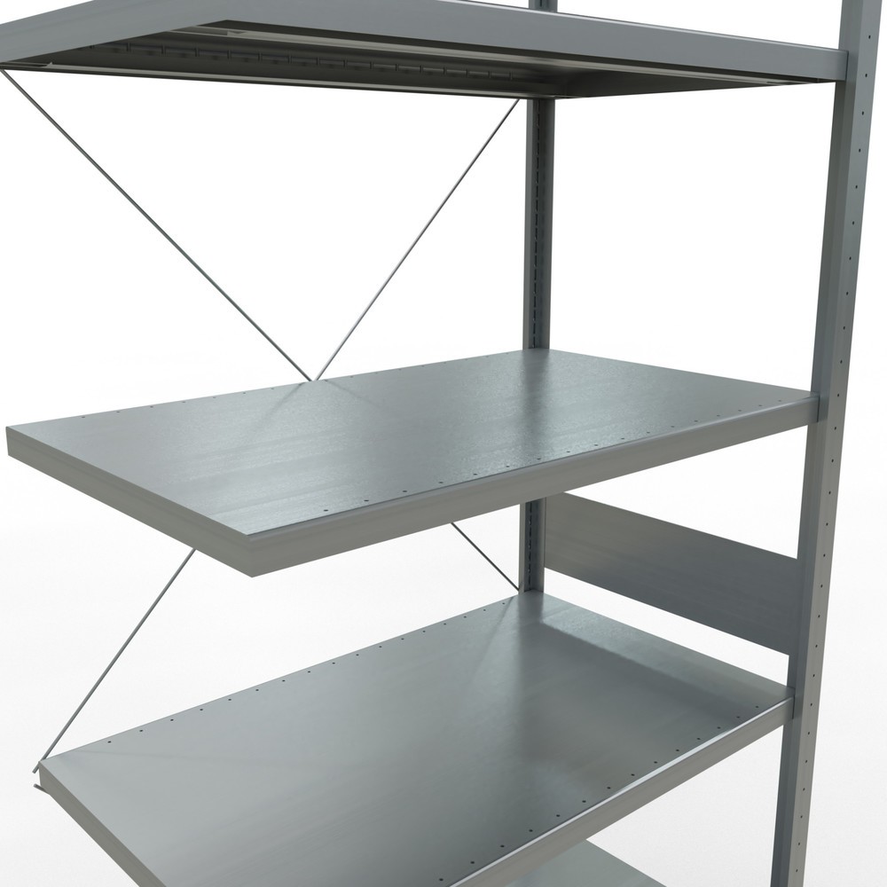Productafbeelding nr. 5: Legbordstelling SCHULTE inhaakmontage, aanbouwelement, schapbelasting 330 kg, verzinkt, h x b x d 3.000 x 1.000 x 600 mm