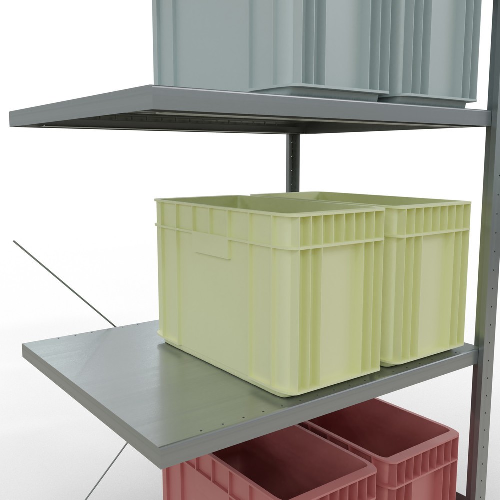 Productafbeelding nr. 4: Legbordstelling SCHULTE steekmontage, AE, VL 330 kg, verzinkt, hxbxd 2.000 x 1.000 x 800 mm